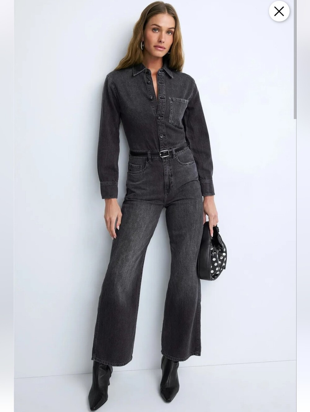 DL1961 INES DENIM JUMPSUIT SIZE S MSRP $279